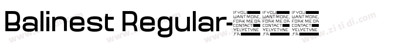 Balinest Regular字体转换